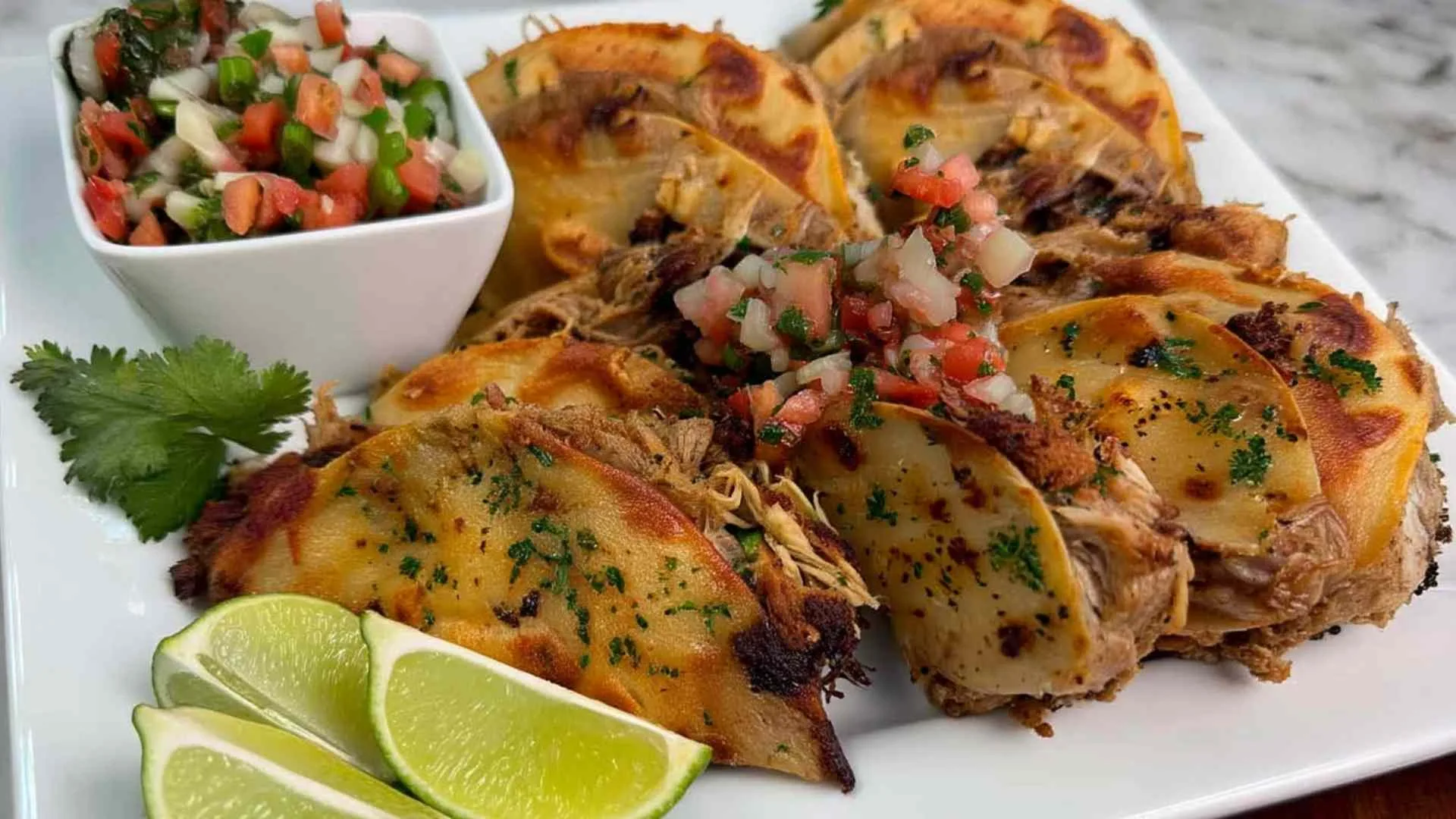 Crockpot Pork Carnitas in a slow cooker