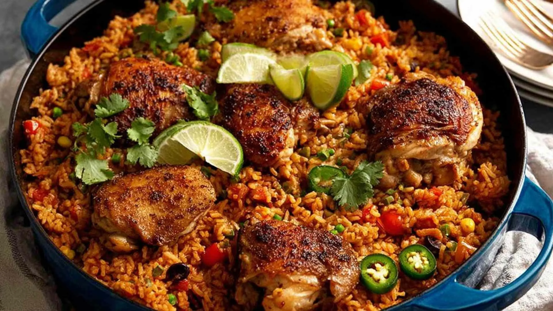 One pot Mexican chicken and rice
