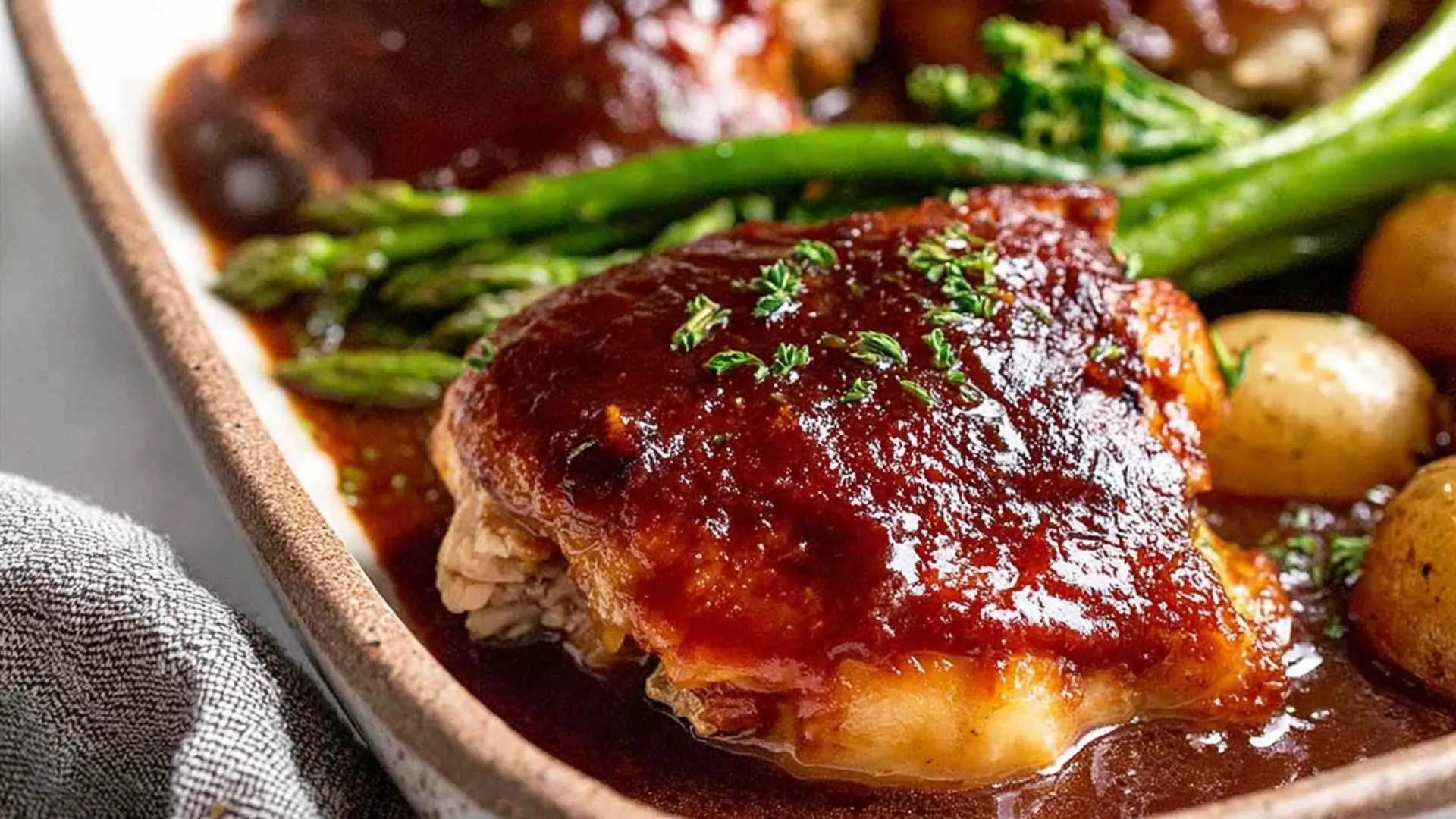 Oven baked BBQ chicken