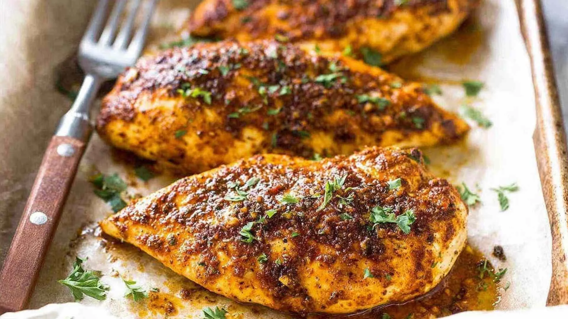 Oven baked chicken breast