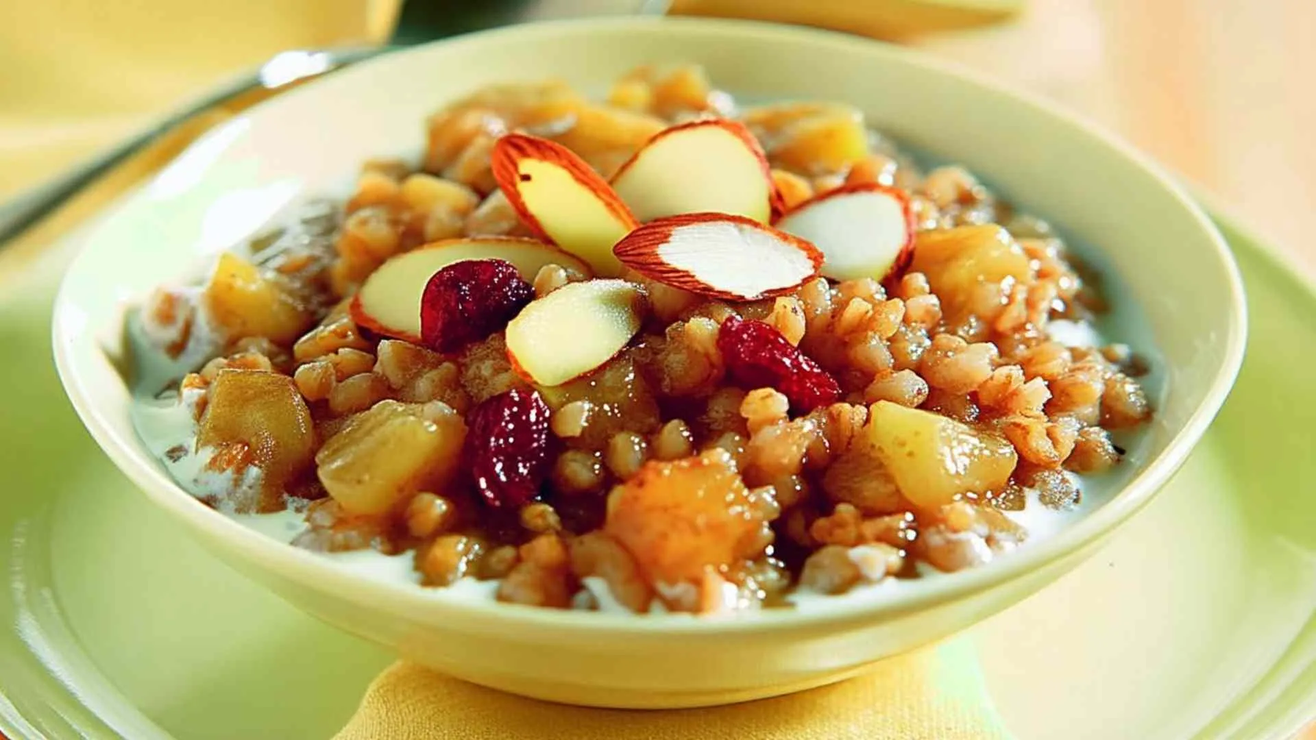 Slow Cooker Apple Cinnamon Breakfast Risotto