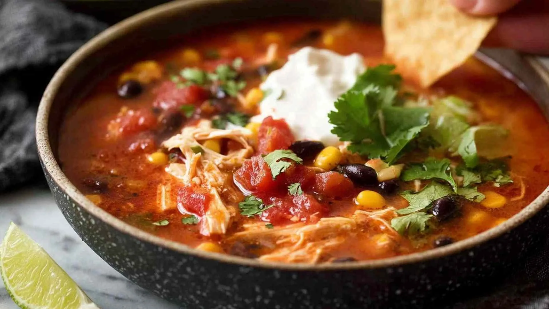 Slow Cooker Mexican Chicken Soup