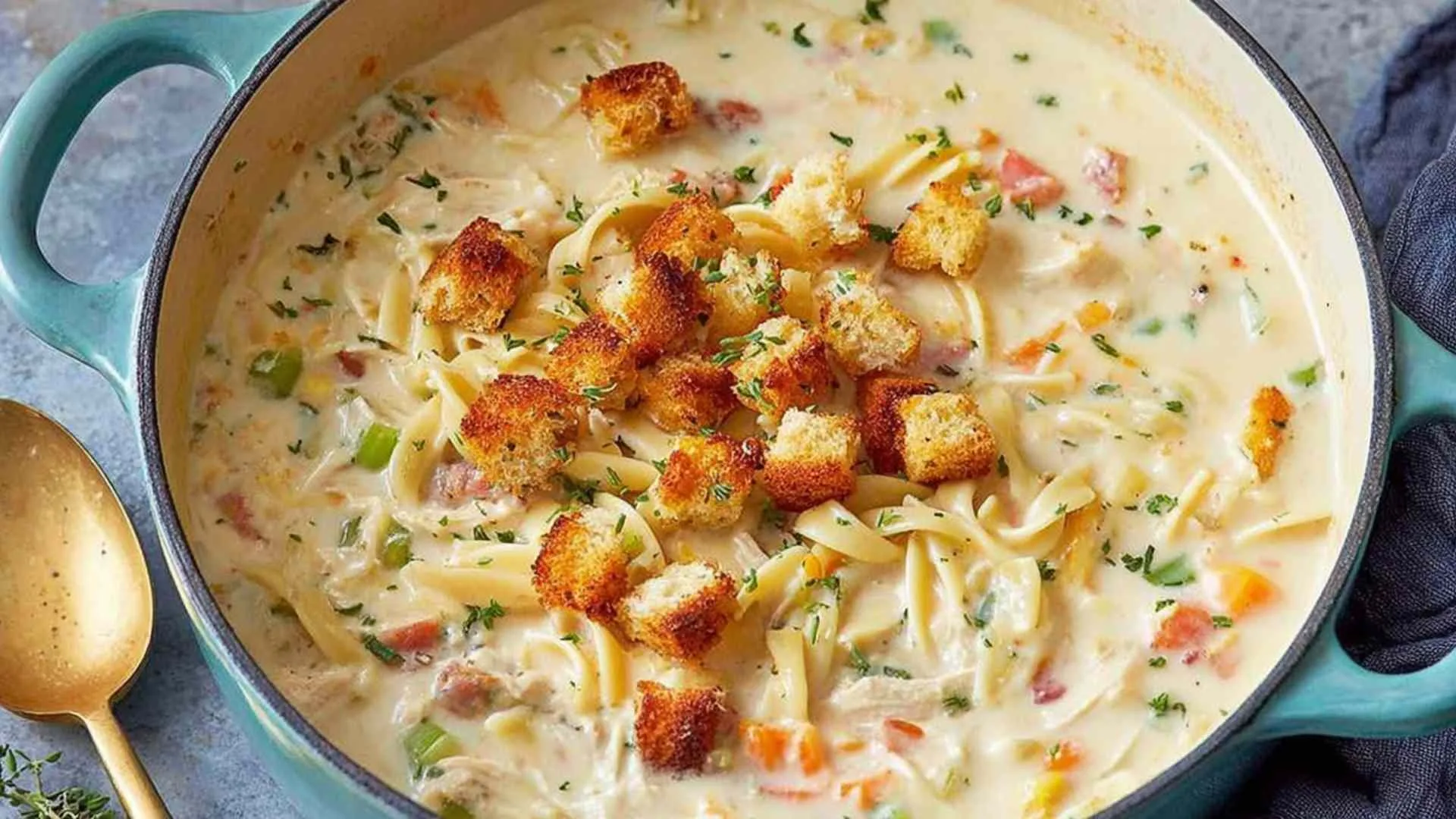 creamy chicken noodle soup