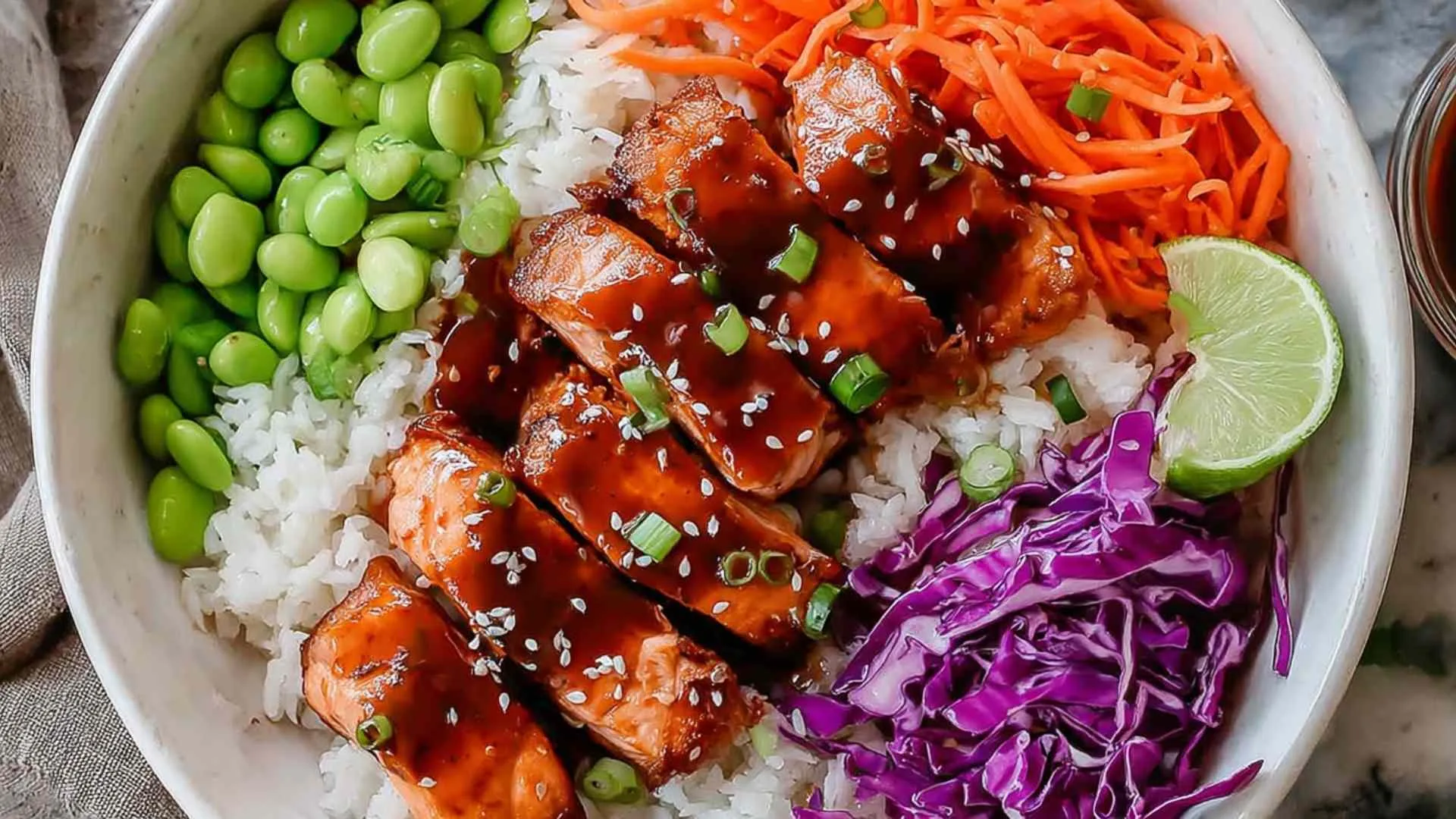 teriyaki salmon bowl