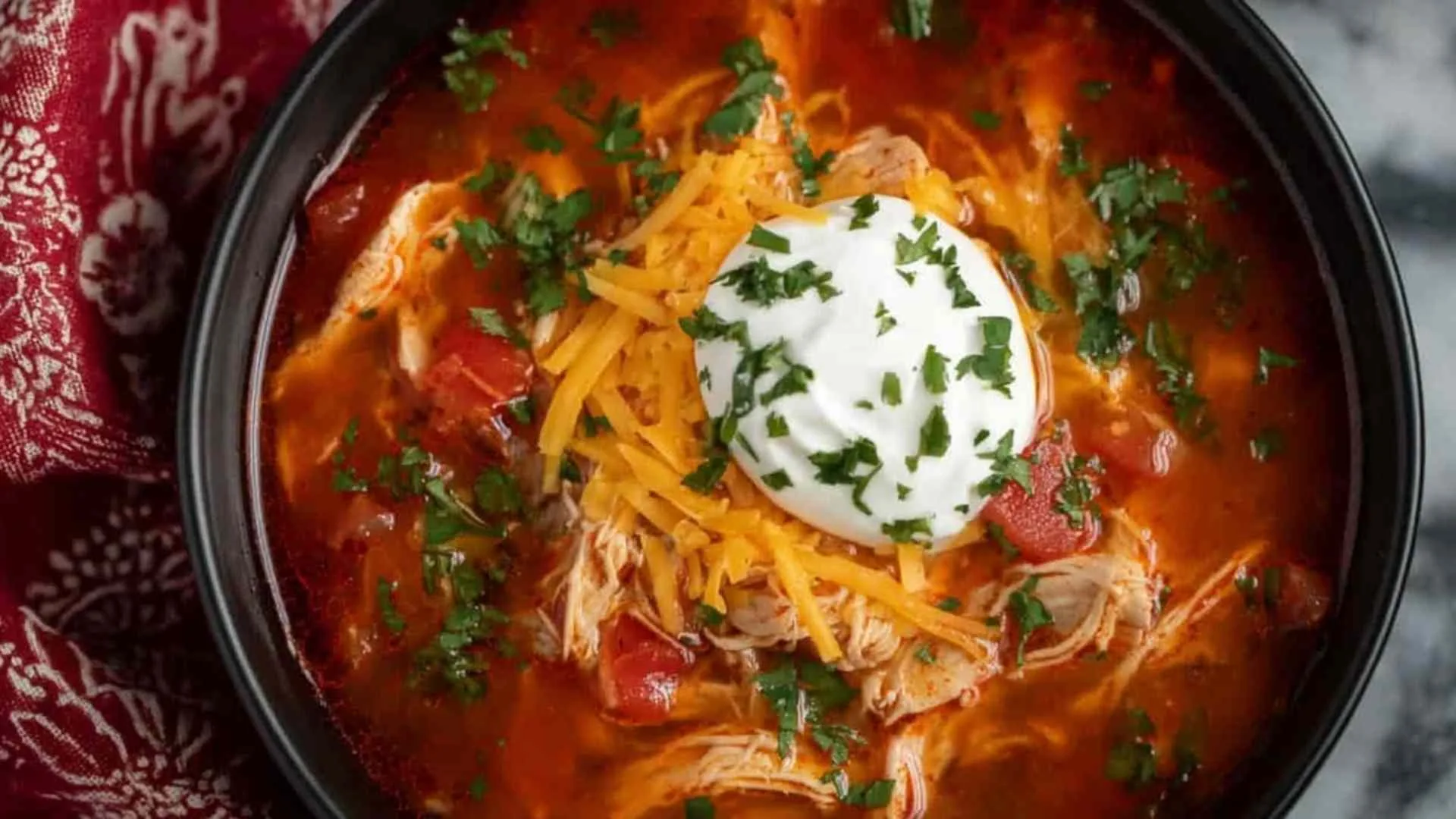 Crock Pot Chicken Fajita Soup