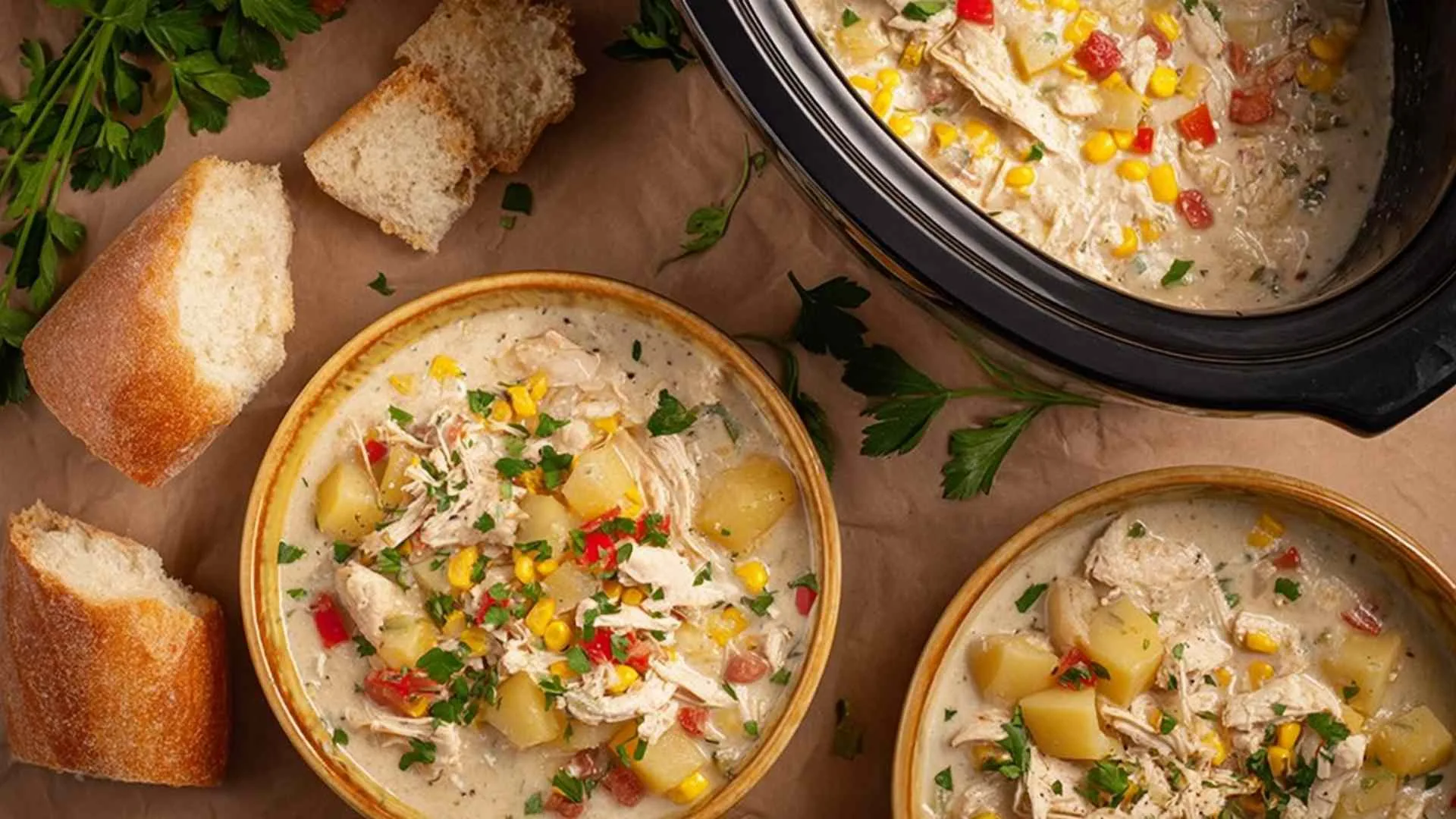Crockpot Chicken Corn Chowder