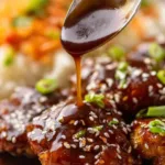 Juicy grilled honey soy chicken marinade served with glossy sauce and sesame seeds